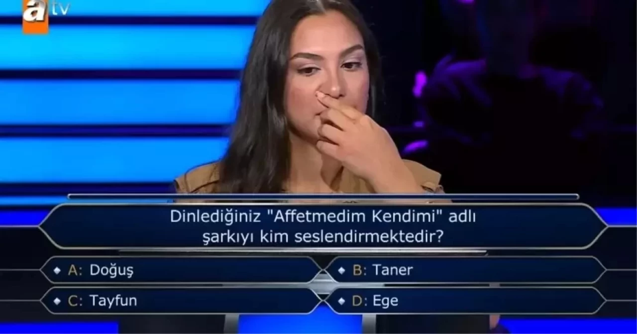 Affetmedim Kendimi Şarkısını Kim Söylüyor? Kim Milyoner Olmak İster Sorusu ve Cevabı