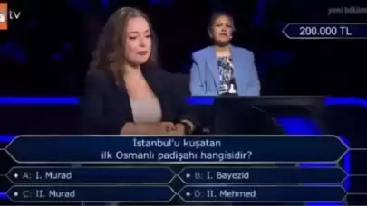 İlk Osmanlı Kuşatmasıyla Tarihe Geçen Padişah! Kim Milyoner Olmak İster’in Olay Sorusu Gündemde